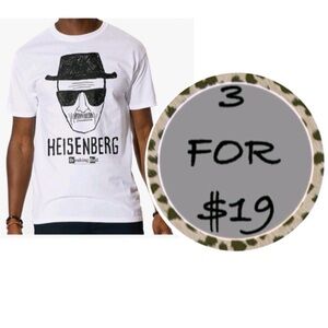 3/$19 LOGOVISION Breaking Bad Heisenberg Short Sleeve T Shirt